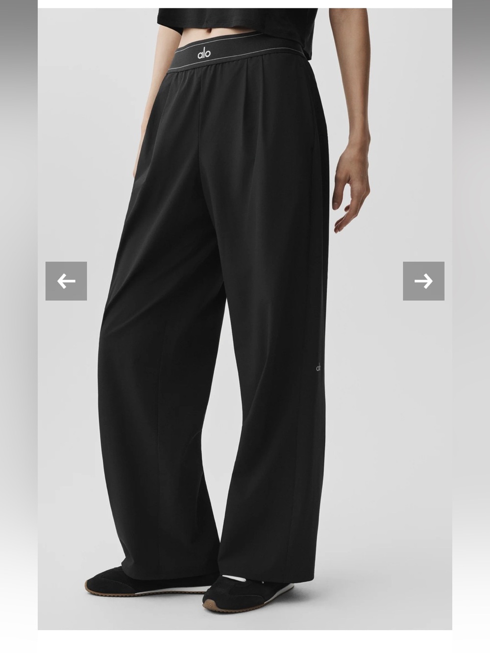 ALO Suit up trouser regular brand new size Medium.  $148 Retail.  Black color